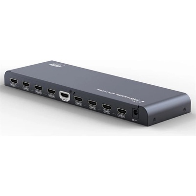 PremiumCord HDMI 2.0 splitter 1-8 porty, 4K x 2K/60Hz, FULL HD, 3D, černý KHSPLIT8F