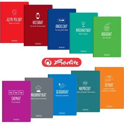 Herlitz Sada rôznych zošitov A5