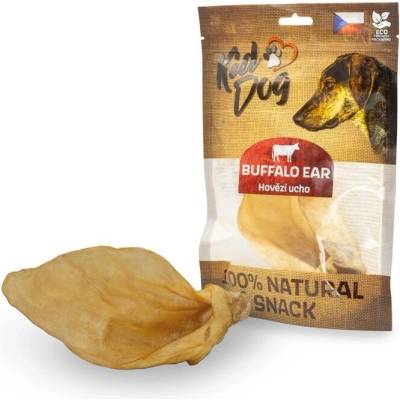 KIDDOG 100% Natural Snack говеждо ухо, натурално 20 cm/1 бр