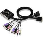 ATEN KVM суич ATEN CS682 - 4x USB A, 2x DVI, 4x 3.5mm jack (CS682-AT) - xtreme