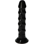 Toyz4Lovers Малко релефно анално дилдо с вакуумна основа Ugo черно
