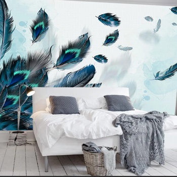 Image 1 of Art Gift Decor Фототапет Блестящи пера