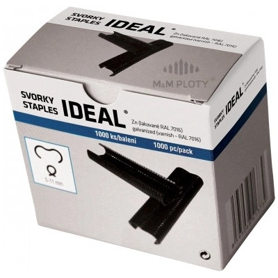 Svorka Ideal Zn+PVC, antracit, 1000 ks