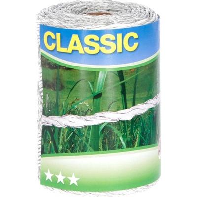 Agrofortel Ohradníkové lanko Classic (polywire) 250 m, biele, 6 × 0,20 Niro