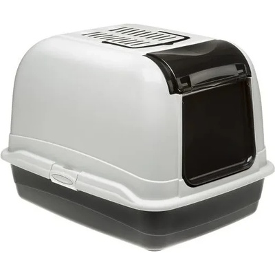 Ferplast Maxi Bella Cabrio - Закрита котешка тоалетна с филтър против миризми, 50 / 65.5 / 47 см. , / черна, синя, червена /