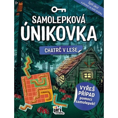 Samolepková únikovka Chatrč v lese
