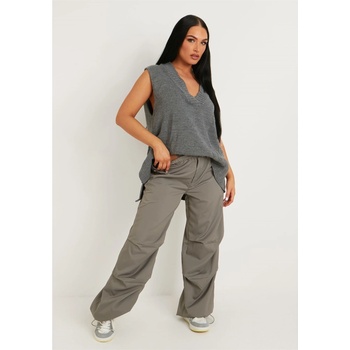 Image 1 of Missy Empire Потник Missy Empire Knitted Vest Top - Charcoal