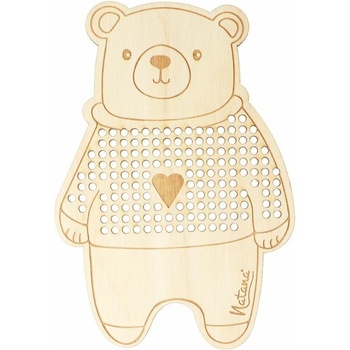 Natana šablóna na vyšívanie medveď 10,6 x 15,3 cm