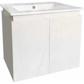 Inter Ceramic Конзолен PVC шкаф ICP 6046 W, Inter Ceramic, с умивалник, 60x45x55см (6046 W)