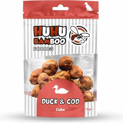 Huhubamboo masové koule s kachním a treskou 75 g