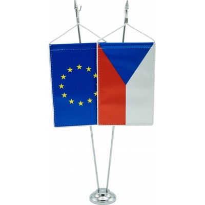 Stojanček kovový strieborný 40 cm - Dvouramenný - zavesenie