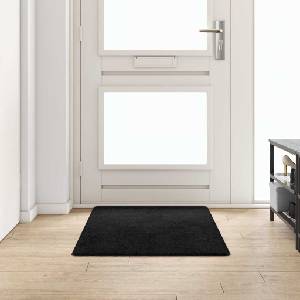 vidaXL Килим пътека Черно 80 x 150 cm 100% Полипропиленов Тапициран (42011404)