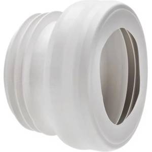 WIRQUIN Прав маншон за WC Wirquin, бял, Ø 100-105 мм, дължина 9.5 см (RA372)