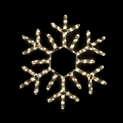 ACA Lighting LED vánoční sněhová vločka do okna 144 LED/25W/230V/IP44 teplá bílá