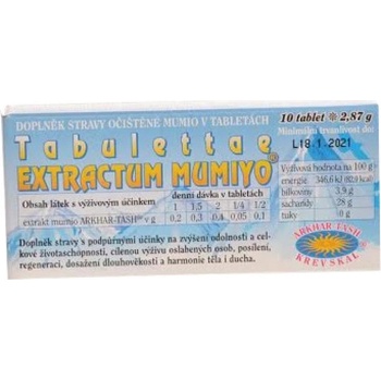 Dr.Drozen Mumiyo tabulettae extractum 2,87 g 10 tablet