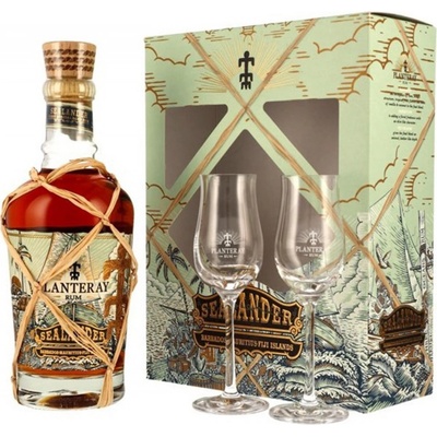 Planteray Sealander 40% 0,7 l (dárkové balení se 2 sklenicemi)