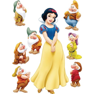 AG Design DK 869 samolepící dekorace Disney Sněhurka 65x85 cm – Zboží Dáma