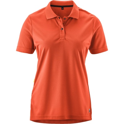 Gonso Дамска фланелка с къс ръкав за колоездене Gonso Women's Essential Poloshirt Cycling jersey - Fiesta Red - размер 42 (EU) (156-1182-1015)