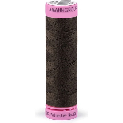 Polyesterové nitě návin 100 m Aspo Amann, střední, 1048 Slate Black