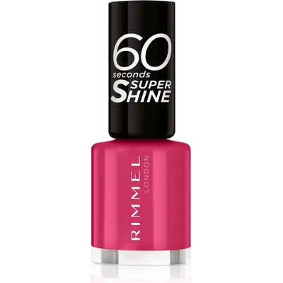 Rimmel 60 Seconds Super Shine лак за нокти цвят 323 Funtime Fuchsia 8ml