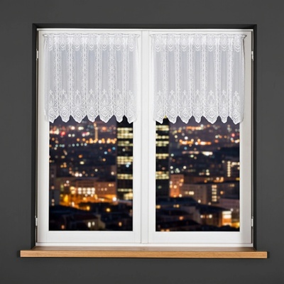 Dekorační metrážová vitrážová záclona EWINA bílá výška 60 cm MyBestHome