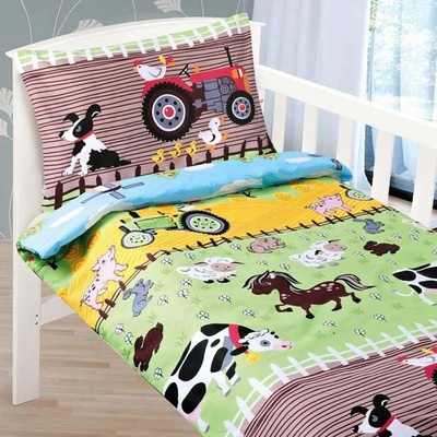 Bellatex obliečky Agáta Farma 90x135 cm 45x60 cm
