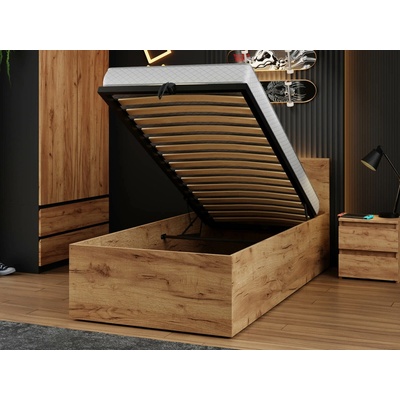 AMI Nábytek DM1 s roštem a úložným prostorem dub craft
