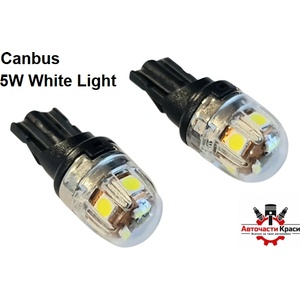  Крушки -Led- T10 12V-5W Бели 2бр. к-т -9981 ('264448)