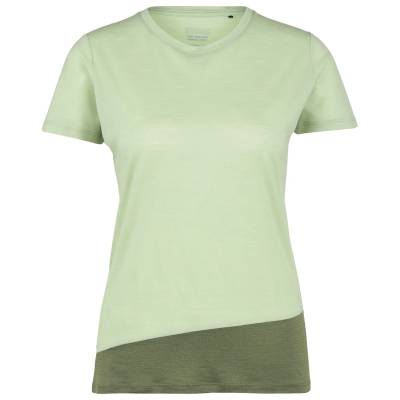 Дамска мериносова блуза Stoic Women's Merino155 LaholmSt. Colorblock T-Shirt Merino shirt - Tender Green / Moss Green - размер 3XL (916-4701-0317)