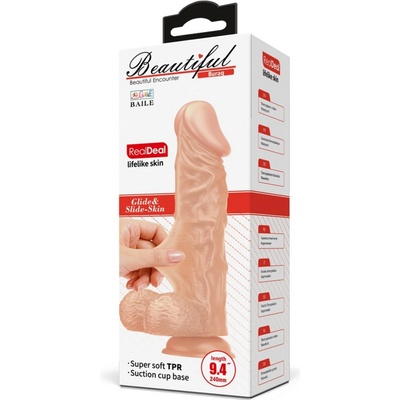 Pretty Love Buraq Realistic Vibrating Dildo 24cm Nude