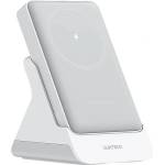 CUKTECH Магнитна безжична външна батерия WPB100N (CKWPB100NGLGR) - с 2в1 Стойка, Type-C Вход 20W, 10000mAh, Dual NTC - Cuktech - Бял