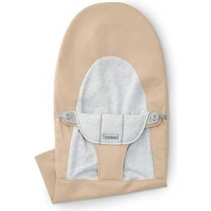 BabyBjörn Калъф за бебешки шезлонг BabyBjorn - Balance Soft, Woven/Jersey, Beige Grey (1814-010383) - ozone