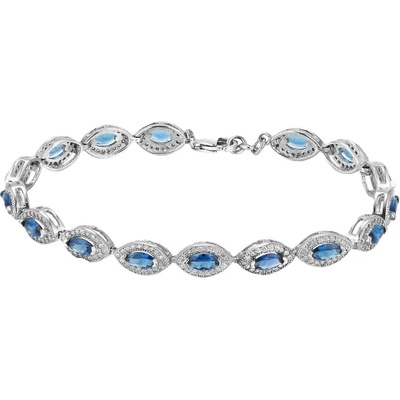 Dabog strieborný 925 dámsky náramok Azure Grace elegantne trblietavý ST-Z-NR-022