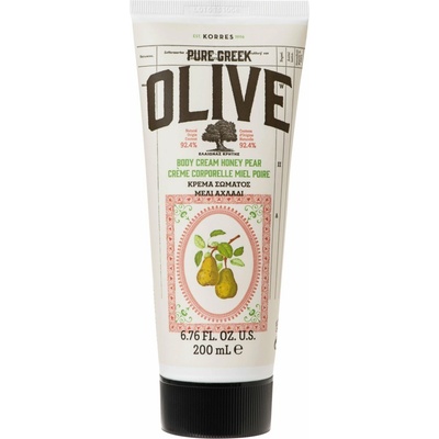 Korres Pure Greek Olive & Honey Pear vyživující tělový krém 200 ml