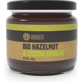 GymBeam VanaVita БИО Лешников крем с какао 340 g