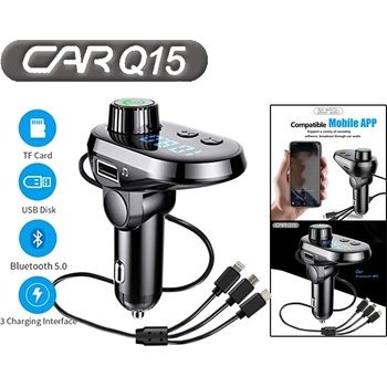 Image 1 of Foxgood Bluethooth трансмитер за кола Q15 (18984)