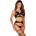 Obsessive Armares 3-pcs Cupless Set Black M/L