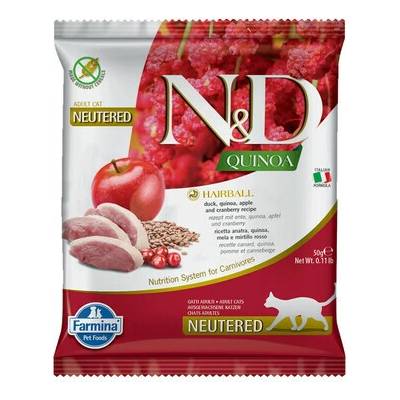FARMINA N&D Quinoa Cat Hairball Duck apple cranberry 50 g