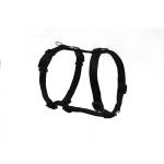 Freedog Harness Nylon Basic - Регулируем нагръдник за кучета, 15 мм А: 24 см - 38 см B: 30 см - 47 см, черен