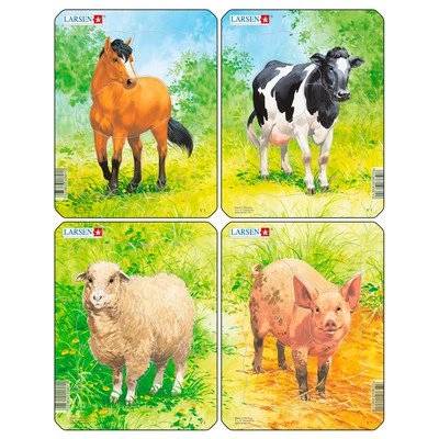 Larsen - Пъзел: Серия "Домашни животни" - 5 части, малък