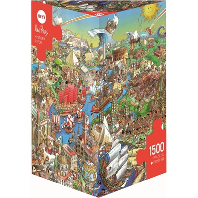 Heye Пъзел Heye от 1500 части - История на реката, Хуго Прадес (29890)