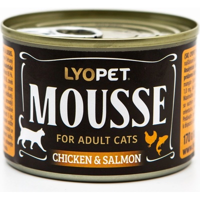 Lyopet Mousse kura & losos 170 g