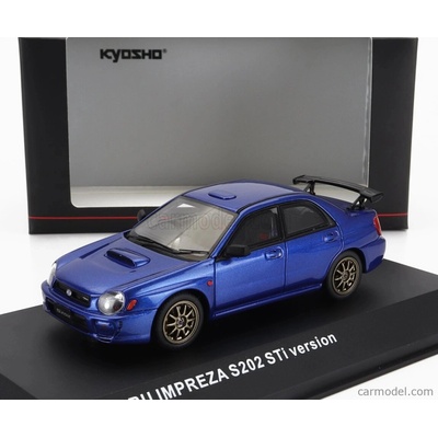 Kyosho Subaru Impreza s202 2002 modrá 1:43
