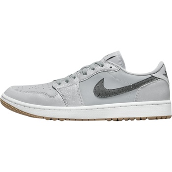 Nike Air Jordan 1 Low G Wolf Grey/White/Gum Medium Brown/Iron Grey 42 Мъжки голф обувки (DD9315-006-8.5)