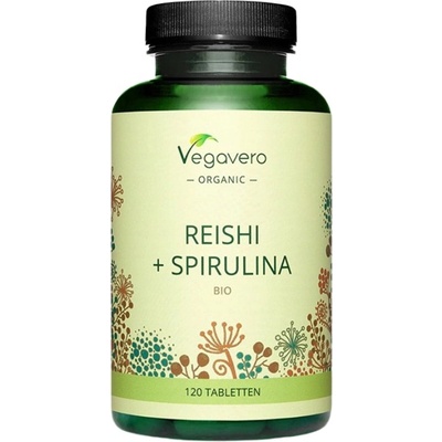 Vegavero Organic Reishi + Spirulina [120 Таблетки]