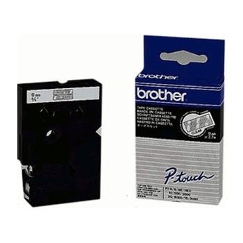 Image 1 of Brother P-Touch TC-195 white on clear 9mm (TC-195)