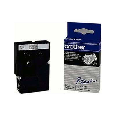 Brother P-Touch TC-195 white on clear 9mm (TC-195)