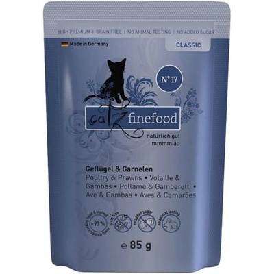 Catz Finefood No.17 drůbeží a garnáti 85 g