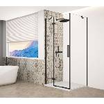 SAPHO Trinity - Душ кабина 90x100 см, лява, прозрачно стъкло/черна GT5610-90CL-B (GT5610-90CL-B)