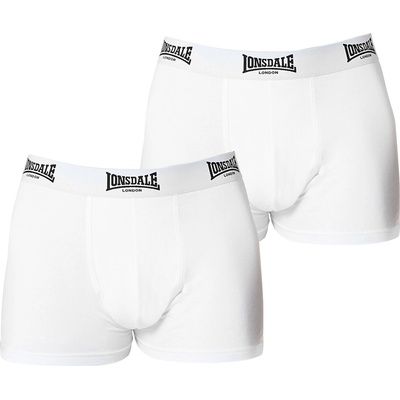 Lonsdale Мъжки боксерки Lonsdale 2 Pack Trunk Mens - White